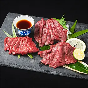 黒毛和牛・馬刺し専門店 ミートプロ鈴木の馬肉スライスカテゴリ画像
