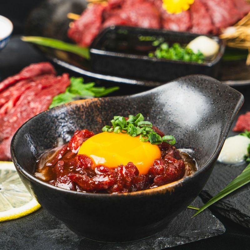  御殿場高原 馬刺し　ユッケ