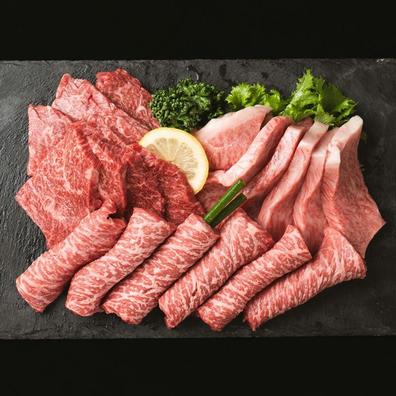 A5　富士厳選和牛 4種 焼肉盛り合わせセット（肩ロース・ロース・カルビ・モモ)