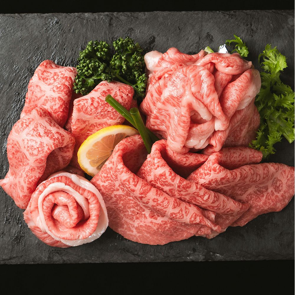 【初回限定 送料無料】A5　お試し 富士厳選和牛 3種 しゃぶしゃぶ・すき焼きセット 300g (肩ロース・ロース・モモ)